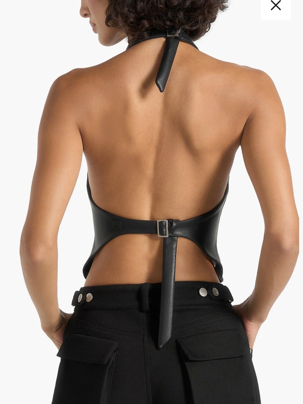 Maniere de Voir Zip Halter Top - Picture 2 of 6